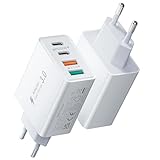⚡Breite Kompatibilität⚡: Mit seinem 4-Port-Design ist dieser usb-c ladegerät mit nahezu allen mobilen Geräten kompatibel, einschließlich iPhone 15/15 Pro/15 Pro Max/14/14 Pro/14 Pro Max/13/13 Mini/13 Pro Max/12/12 Pro Max/12 Pro Max/12 Mini/SE 2020/11/11 Pro/11 Pro Max/XR/XS/X/8/7, allen i-Pad-Modellen, Samsung Galaxy S22/S21/S20/S10/S9/S8/A12/A13/A22/A32/A52/A53/A71/Note 20 10, Tablets, LG, Motorola, Google-Telefonen, Kindle, Kopfhörern, watches und anderen wiederaufladbaren mobilen Geräten.
