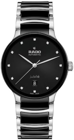 Rado - Centrix Automatic Diamonds - Women - Swiss Watch - 12 Diamonds in Dial - Polished Stainless steellinks - 80 Hours of Power Reserve - Water Resistant 50 m- Automatic – 39,5 mm