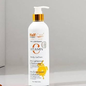 Half Cast Vitamin C Pro Lightening Body Lotion, Ultra Lightening & Moisturizing, 400ml