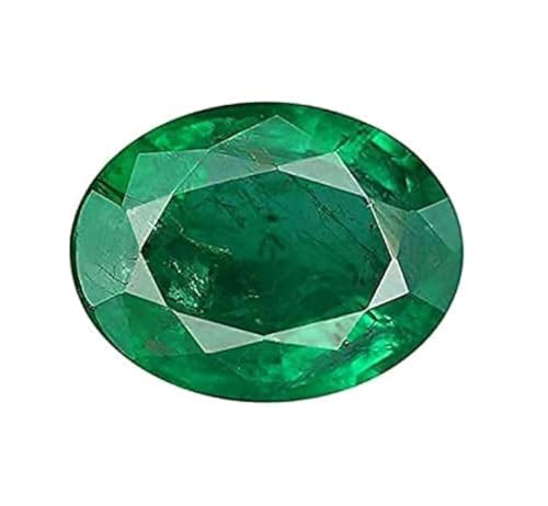 Émeraude véritable 9,50 ratti certifiée verte et pierre précieuse en vrac