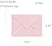 A7 Envelopes - V Flap Foil Border Luxury Mailing Envelopes for 5