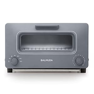 BALMUDA The Toaster | Steam Oven Toaster | 5 Cooking Modes: Sandwich Bread, Artisan Bread, Pizza & Pastry, Oven | Precise Heat Control | Steam Technology | Baking Pan | US Version | Gray