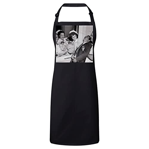 Tablier cuisine premium noir au design vintage unique et finitions soignées