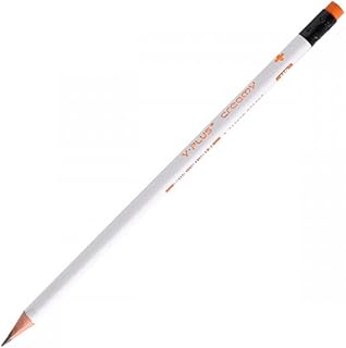 قلم رصاص واي بلس ابيض كريمي مع رأس استيكة رقم PX-1205
