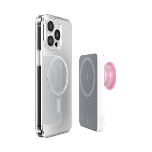 Image of PopSockets PowerPack for MagSafe, Portable Phone Charger, Magnetic Wireless Portable Charger, 5000mAh - Cherry Bows