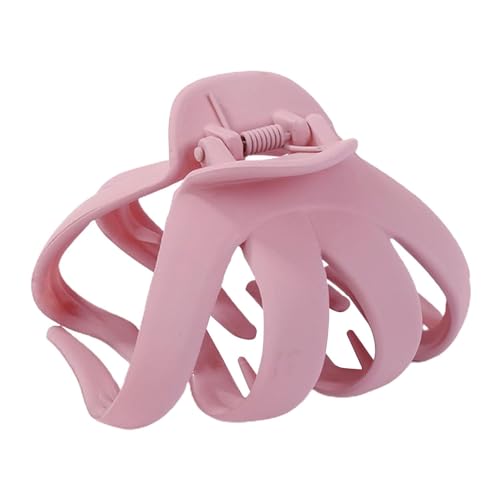 Pink Cute Degtnb Ultra-Light Anti-Slip Octopus Clip - Strong Flexibility - Large Size - Women Octopus Hair Clips - Beauty Hair Accessories Hair Clips