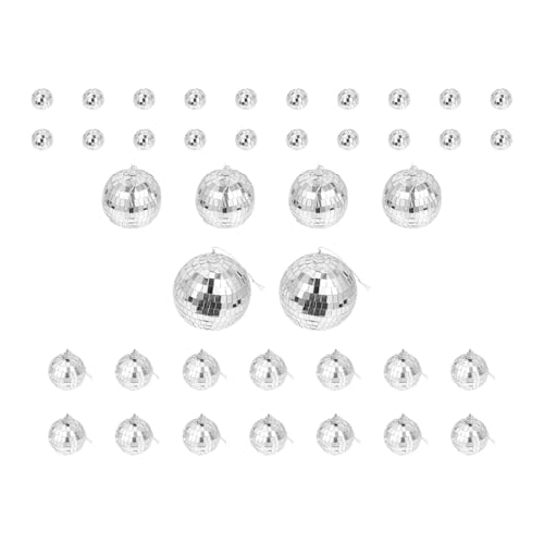 Boules miroitantes en verre véritable avec design classique élégant