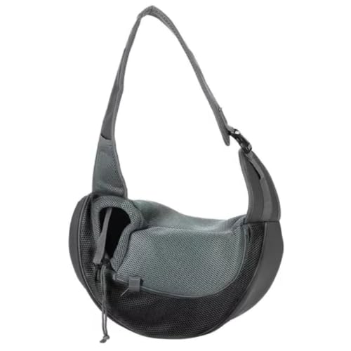 Bolsa Transversal de Transporte Para Pets, Canguru para Cães e Gatos, Reforçada (Cinza)