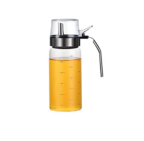 xiaoshenlu dozownik oleju, dozownik oliwy z oliwek, szklana butelka, pojemnik na ocet, 300 ml, szczelny pojemnik na olej spożywczy, z zamknięciem