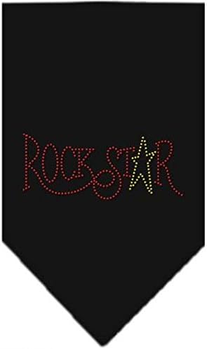 Mirage Pet Products Rock Star Rhinestone Bandana, Large, Black