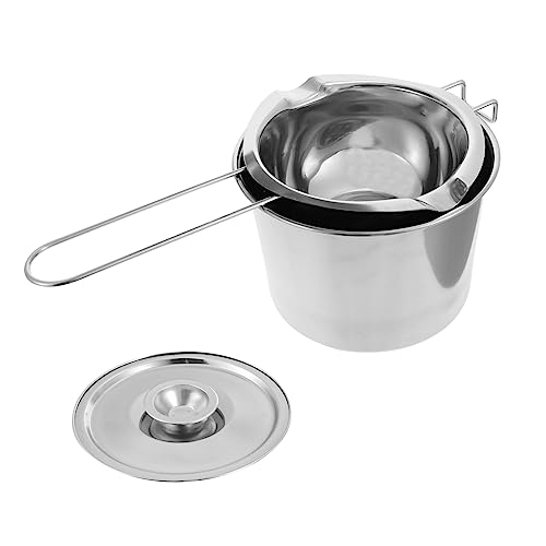 Cabilock Stainless Steel Double Boiler Pot Pot Strainer Lid Chocolate Melts White Melting Chocolate