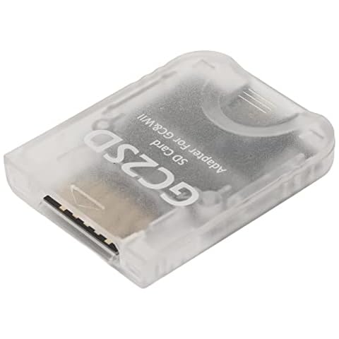 Console Micro Storage Card Adapter, Support 512GB GC2SD Reader for Video Game (Transparent) Cover