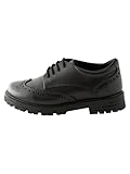 NEXT Mädchen Markante Schnür-Brogues aus Leder Black Matt