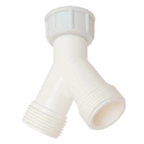 Somatherm For You - Derivazione 2 Canali Dado Girevole M20 20/27 / 27 20/27 -Fitting Plast Y Per Alimentare Due Apparecchi 20/27 Quale Una Macchina Lavabiancheria O Lavastoviglie - 2