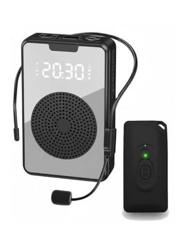 Image of Cason Wireless Voice Amplifier for Teachers with Mic for Teaching in Classroom with FM Radio & Magnetic Lavalier,16H Battery, Bluetooth Collar Mic with Speaker for Tour Guides, Meetings