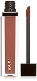 Jouer Long-Wear Lip Crème Liquid Lipstick, Noisette-Matte Warm Chocolate Brown, 0.21 fl oz