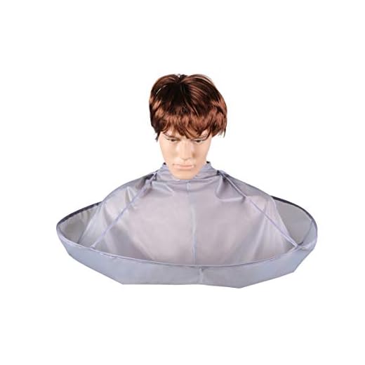 70CM Professional Hair Cutting Cape, Hair Catcher, Hairdressing Umbrella Cloak for Adult Barber Hairdressing Kit (70CM/27.5in, Silver)