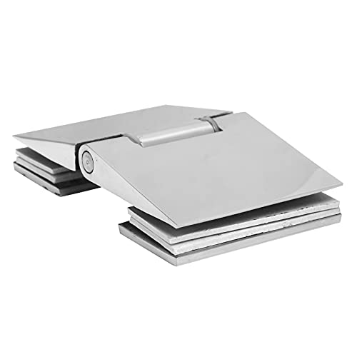 KIMISS Bisagra Biselada de Doble Cara para Puertas de Ducha de Vidrio de 8-12 Mm | Herrajes de Acero Inoxidable | Accesorio de Baño Confiable | Fácil Instalación y Accesorios Completos