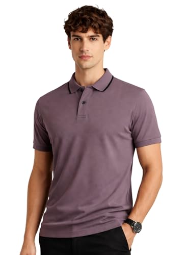 Image of ADRO Mens Polo Tshirt | Airtex Cotton Matty Fabric | Regular Fit | Breathable, Durable & Premium Casual Solid Black Polo T-Shirt for Men