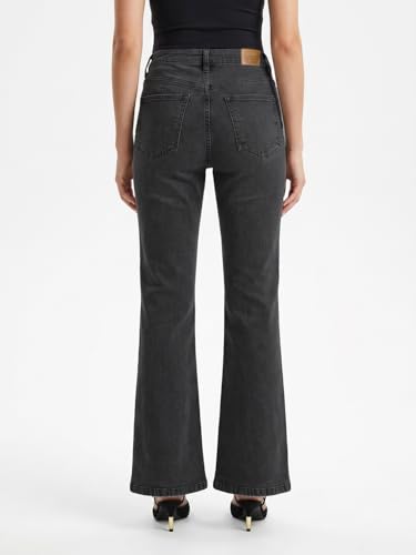Image of Urbano Fashion Women's Mid Rise Bootcut Washed Jeans Stretchable