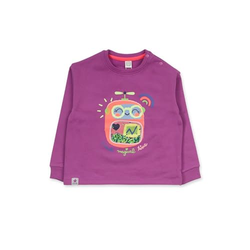 Sweat-shirt sport fille Tuc Tuc violet avec capuche vêtement enfant