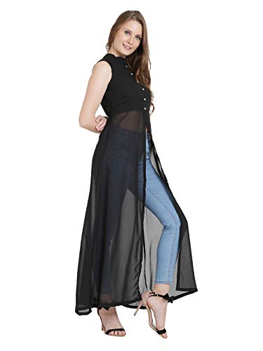 Image of Women's Maxi Knee-Long Dress(Black)