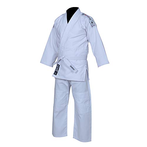 Judo Gi Black Tiger | Judo Uniform | Cotton Cloth 450Gram Judo Kimono with FREE Belt (White, 000) - Image 7