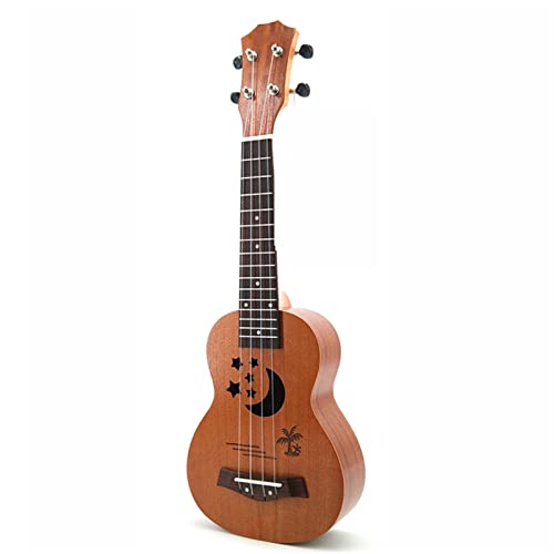 ukulélé Voyage Cartoon 21 Pouces Ukulele Sapele Small Guitare Hawaiian Strap Strap Tuner Nylon (Color : Moon) - Les Beatles, Paul McCartney, John Lennon, RIngo Starr, George Harrison ukulélé Voyage Cartoon 21 Pouces Ukulele Sapele Small Guitare Hawaiian Strap Strap Tuner Nylon (Color : Moon)