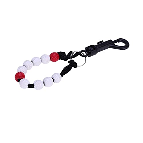 BRIGHTFUFU 1Pc Red Bead Counter Score Keeper for Golf Durable Stroke Tally Wrist Scorecard with Beads Easy to Use Golf Score Counter for Accurate Stroke Tracking