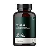 Pure Creatine Monohydrate Capsules 3000mg - No Excipients or Fillers - 240 Vegan 750mg Capsules - Unflavoured Pre Workout Supplement for Muscle Gain Growth - Creatine Powder & Tablet Alternative