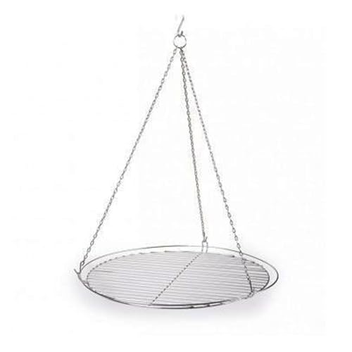 Grillrost Metall 50cm für Dreibein rund mit Kette