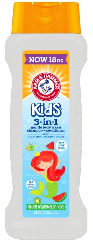 Arm & Hammer, Kids 3-In-1 Gentle Bodywash, Shampoo + Conditioner, Watermelon Kiwi - 18 Fl Oz