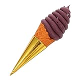 GLEAVI Faux Eiscreme Tüte aus Realistisches Kunstwerkzeug für Ladendekoration Schaufenster und Dessert Präsentation und Langlebig für Süße Ausstellungen und Fotorequisiten
