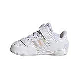Forro textil Adidas Forum Low Crib, Zapatillas Deportivas Unisex niños, FTWBLA/Supcol/TOQGRI, 18 EU