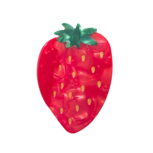 Big Red Strawberry Hair Clip,Acetate Claw Clips,Hair Clips for Women
