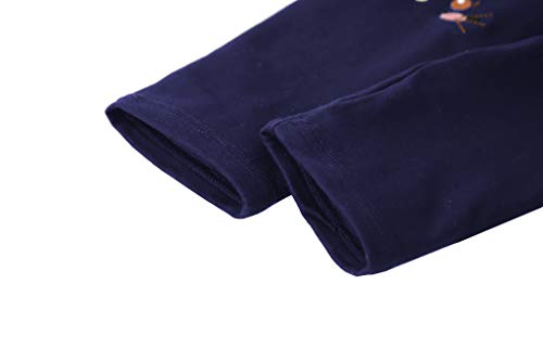 IRELIA Winter Girls Cotton Fleece Lined Leggings Pants Navy XXS - image 5