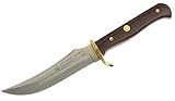 Puma SGB Skinner Jacaranda Wood Hunting Knife with Tethered Brown Leather Sheath