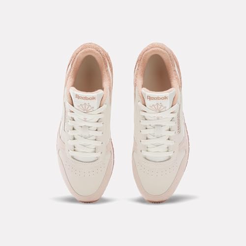 Reebok Reebok Women's Classic Leather Sneaker, Pink Clay/Alabaster/Chalk, Women's Size 9.5