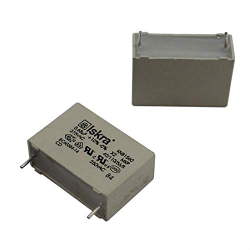 10x MKP Condensateur de suppression des interférences Radial 0,68µF 275V AC Iskra 680nF Cover