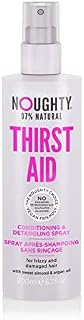 Noughty Thirst Aid Conditioning and Detangling Spray, 97% Natural Sulphate Free Vegan Haircare, Leave In Hair De-Tangler Treatment for Dry & Damaged Hair (200ml Spray)