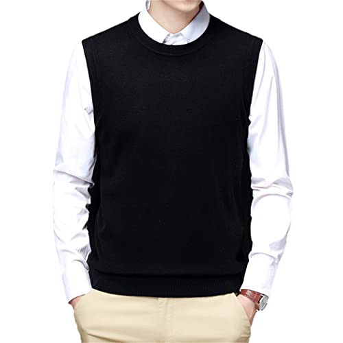 Chaleco de punto gris claro para oficina y cenas casuales de estilo coreano