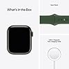 Apple Watch Series 7 (GPS, 41MM) - Green Aluminum Case with Clover Sport Band (Renewed) #4