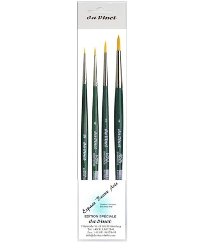 Pinceaux Aquarelle Synthétiques Nova 5570 : évitez la perte de poils n° 2/0-4 - 2