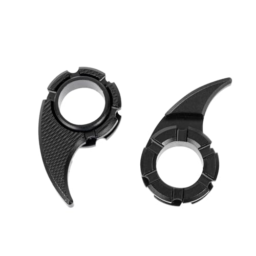 LYPOBAL Knife Thumb Studs for Spyderco PM2, Delica 4, Manix 1, Tenacious/Endura with 13mm Round Hole (Black) by LYPOBALA - Used condition - US$10.82