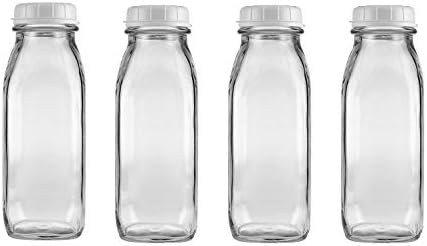 The Dairy Shoppe Botella de agua de vidrio de 1 pinta de 17 oz (4)