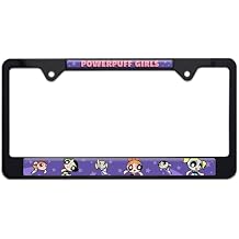 Elektroplate Officially Licensed Powerpuff Girls 3D Doming Black All-Metal Standard Size License Plate Frame Tag Holder for Cars/SUVs/Trucks Weatherproof Automotive Accessory