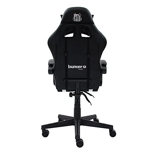 Cadeira Gamer Racer || Oficial - Santos F.C Reclinável Altura Ajustavel Função Relax