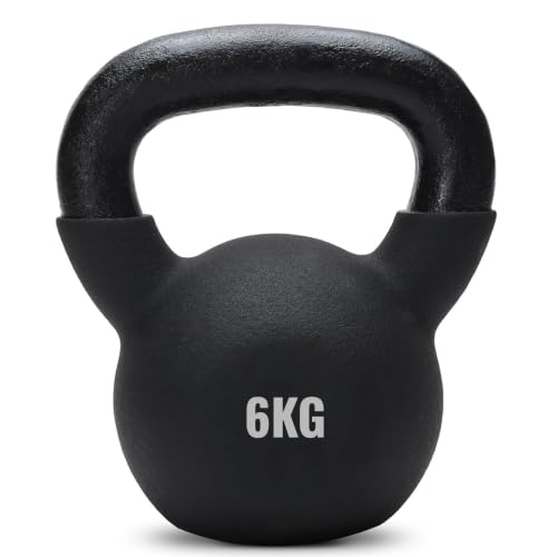 Image of Slovic Kettlebell [6 KG] | Neoprene Kettle bell Exercise Equipment for Home Gym | Weights for Home Gym with Soft & Anti-Slip handles | Workout Equipment | Ideal for Strength & Cross Training