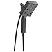 Delta Faucet 4-Spray Touch-Clean H2Okinetic In2ition 2-in-1 Dual Hand Held Shower Head with Hose and Magnetic Docking, Matte Black 58473-BL