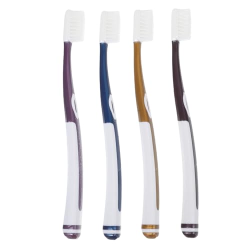 DECOMELODY Cabezales Recambio Cepillo de Dientes de Silicona Suave para Adultos Limpieza Dental Efectiva Colores Surtidos para Uso Familiar